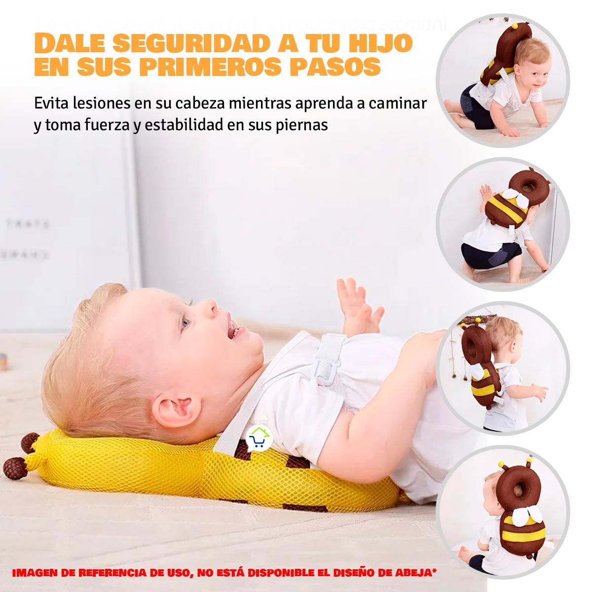 Almohada Protector Caídas Para Bebés Cojín De Seguridad BB5