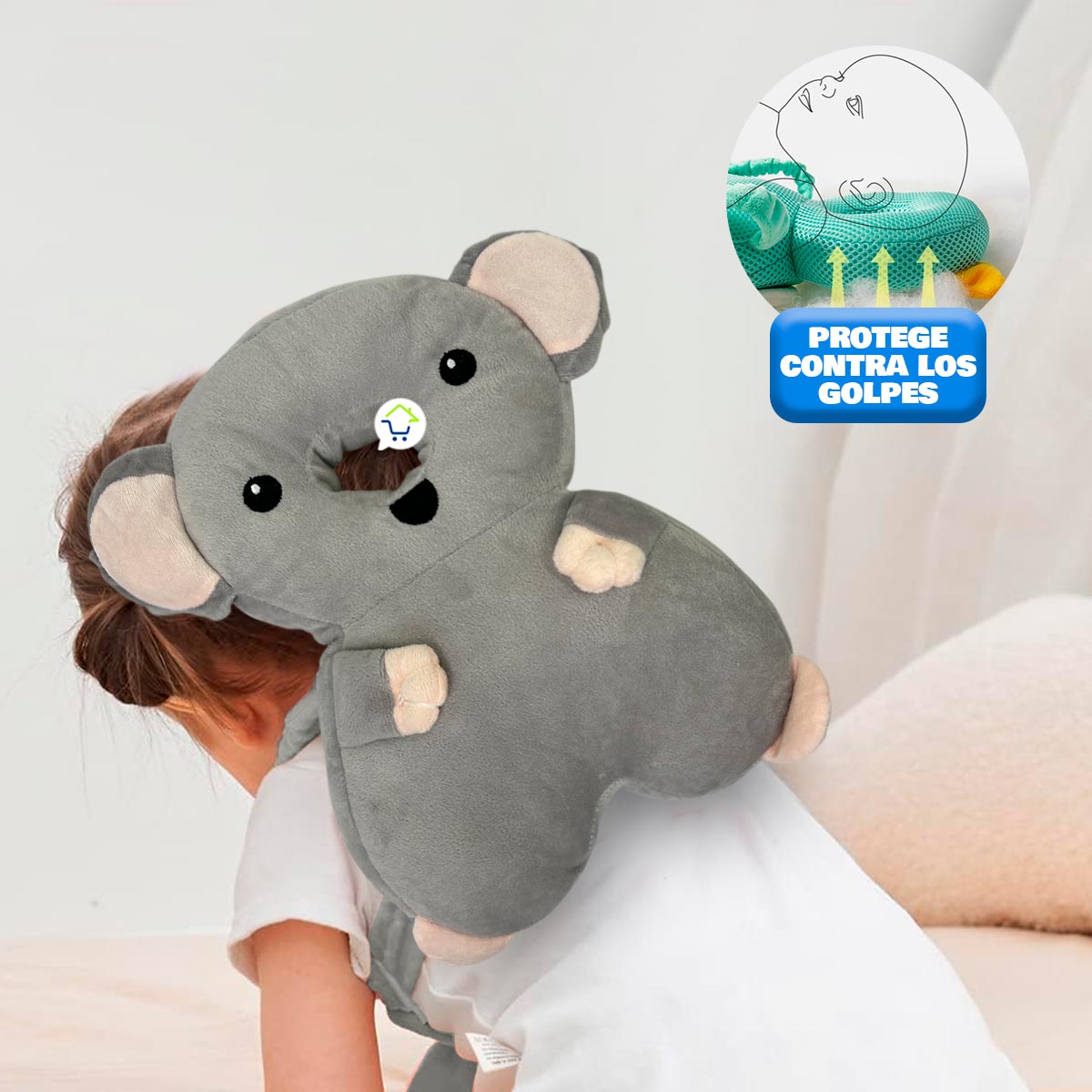 Almohada Protector Caídas Para Bebés Cojín De Seguridad BB5