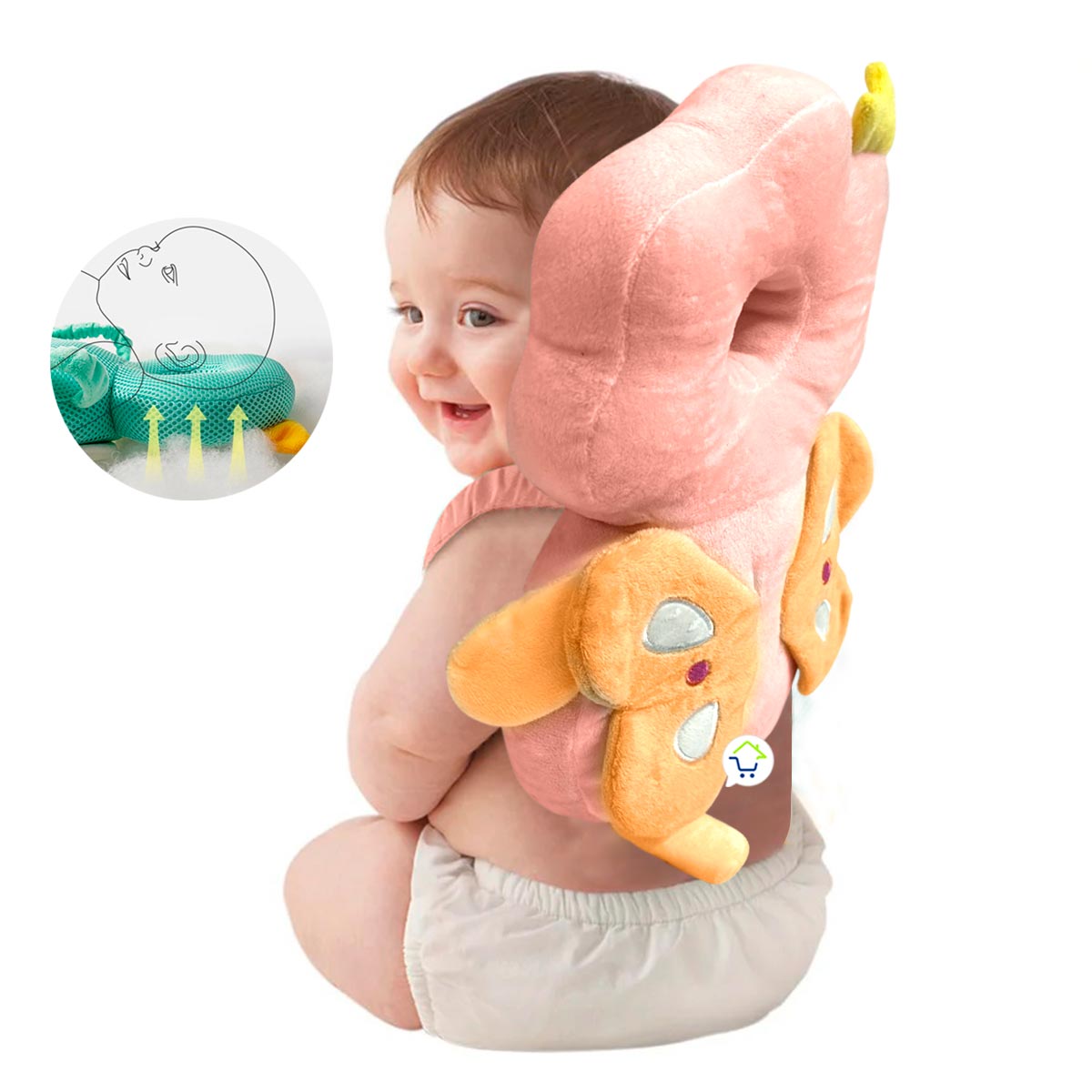 Almohada Protector Caídas Para Bebés Cojín De Seguridad BB5